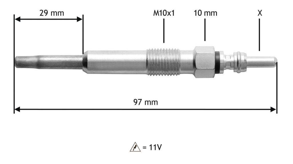 Bougie de préchauffage VALEO ref. 345136